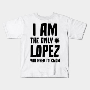 Lopez Legacy Unveiled Tee Kids T-Shirt